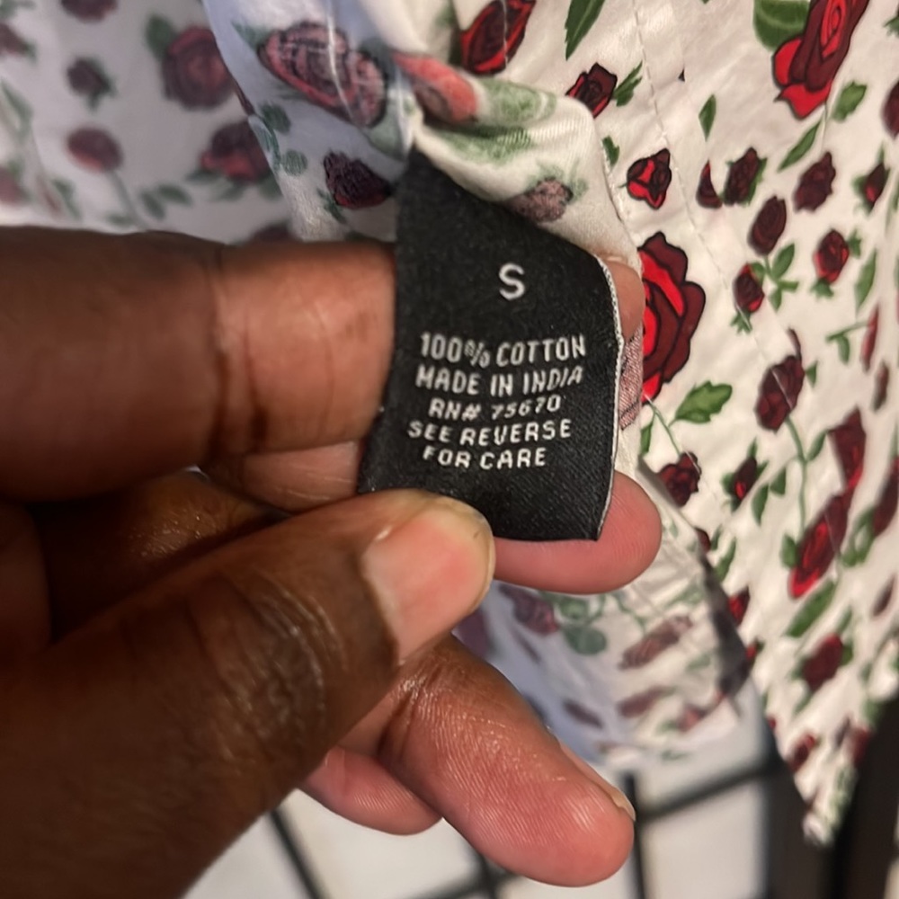 West | Men’s Rose Button Down - Picture 4 of 4